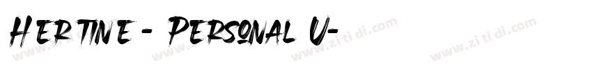 Hertine - Personal U字体转换